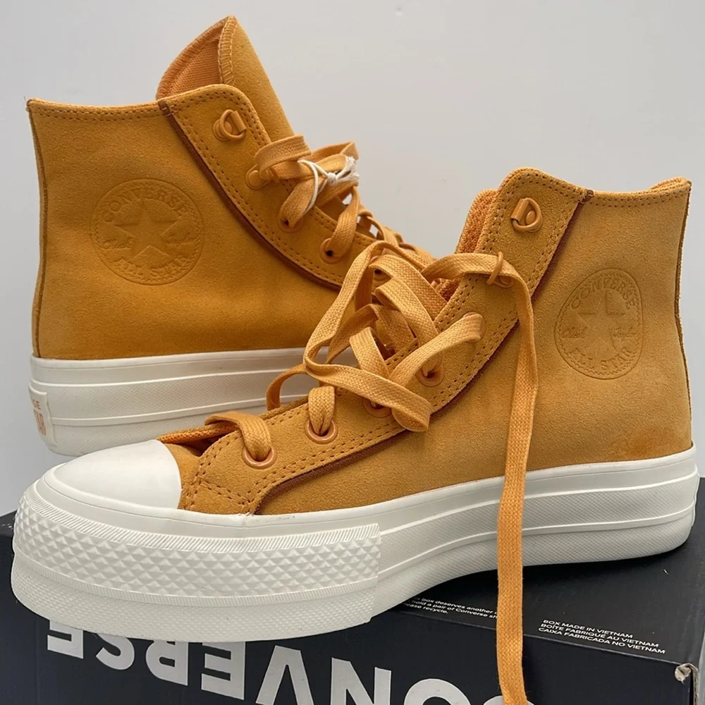 Converse WMNS CTAS LIFT HI TIGER MOTH/TAWNY OWL/EGRET A05419C Platforms Sneakers